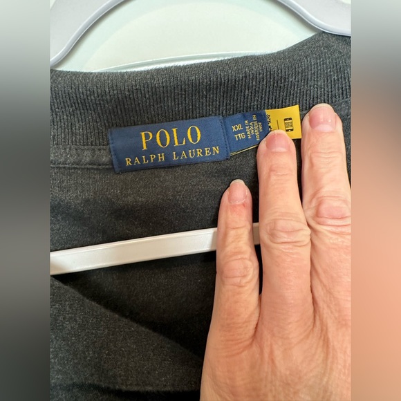 Polo by Ralph Lauren Men’s Heathered Grey Polo is XXL - Picture 2 of 3